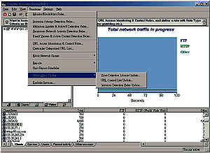 《图五 eTrust Intrusion Detection提供入侵模式与病毒特征的更新》