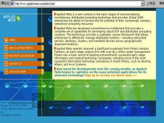 《圖二　　Applied Meta Computing的網頁》