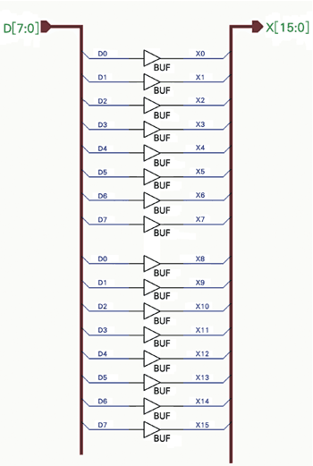 《图三 8至16位总线缓冲器》