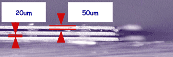 《圖五　晶片厚度50微米3D堆疊》