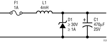 《圖一    被動保護電路具有簡易的特色》