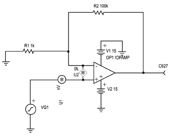 《圖十三　OPA627範例電路》