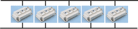 《图一 5个并联的FF200R12KT3模块示意图》