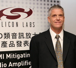 《圖三　Silicon Labs公司D類音訊放大器產品總監Rick Beale認為，高整合度的聯網電視將是電視使用經驗的震撼性轉變，影像、音訊等多媒體晶片商都有機會在這個舞台發光。》