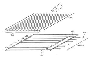图一 : Sony In-cell Touch专利架构示意图 BigPic:584x391