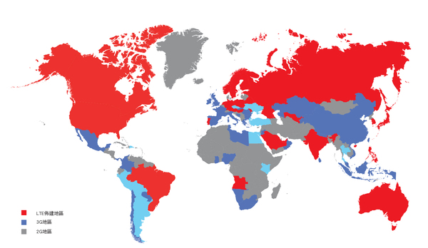 圖一 : 全球LTE正在快速佈建與營運中