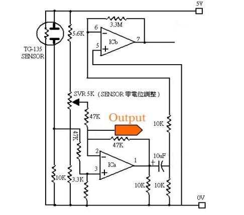 圖四 : 空氣品質感測電路