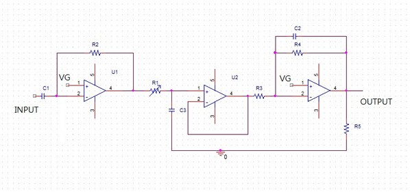 圖7 : 為自製的放大電路