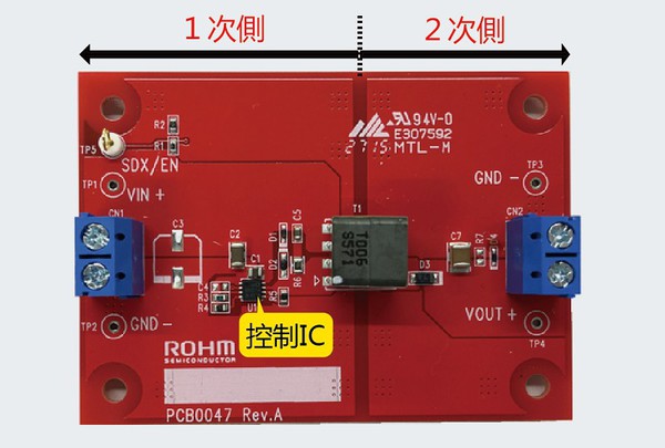 图4 : 评估机板「BD7F100HFN-EVK-001」