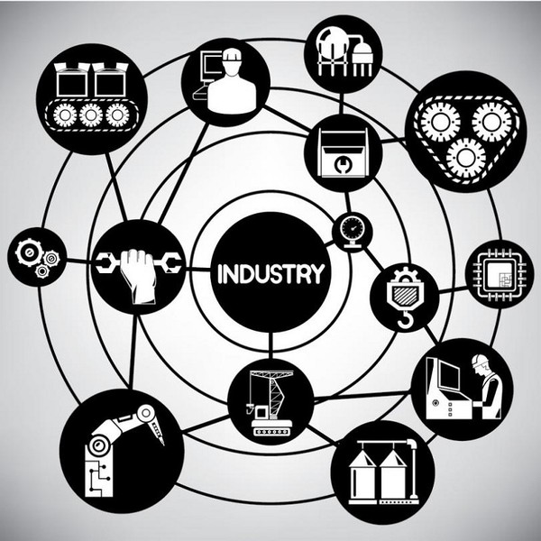 圖1 :  智慧製造系統能夠透過雲端即時掌握各產線狀況(source:www.geautomation.com)