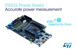 圖一 : 意法半導體 STM32 Power Shield：EEMBC認證功耗檢測技術，耗能關鍵的嵌入式系統實用開發工具。