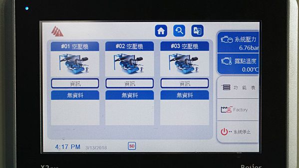 图3 : 复盛节能控制器可视操化操作介面。（摄影/王景新）