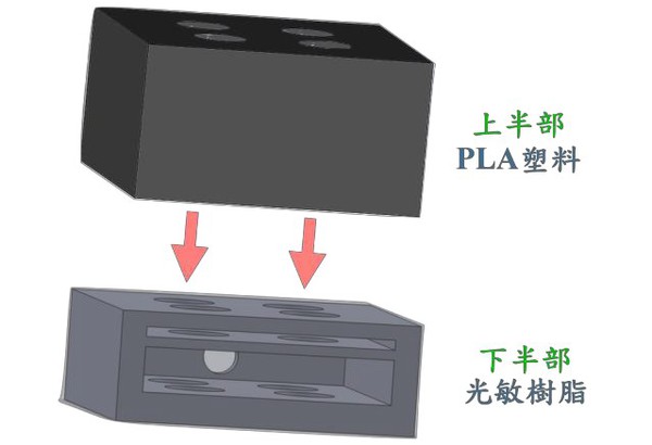 图11 : 本作品之锁芯结构示意图