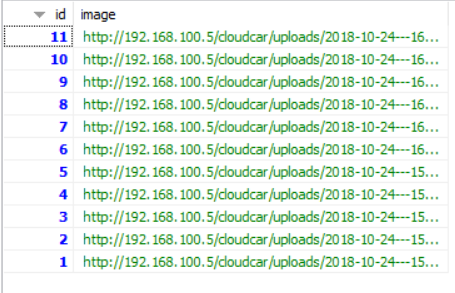 图21 : 於SQL资料库内储存相片位置