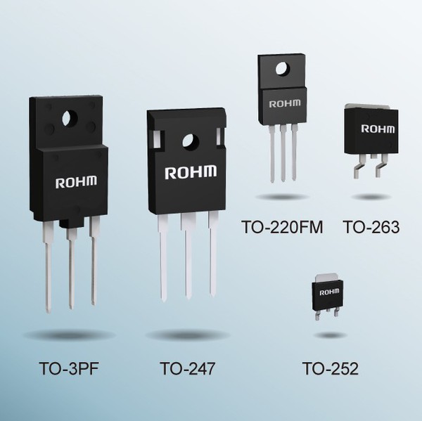 圖二 :  ROHM 600V超接合面MOSFET PrestoMOS全新R60xxJNx系列