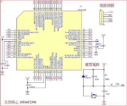 圖6 : 主控核心電路