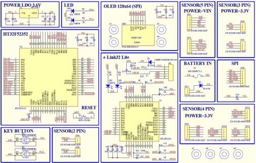 图6 : HT32F52352 电路图