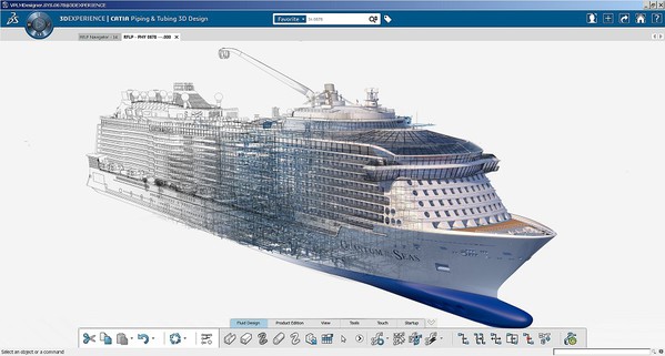 圖三 : 透過3D體驗平台進行產品的設計與驗證。