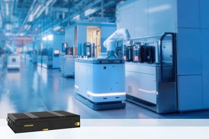 圖一 : 德承Cincoze P1201超薄型嵌入式電腦適用於自主移動機器人（AMR）是中樞核心電腦。