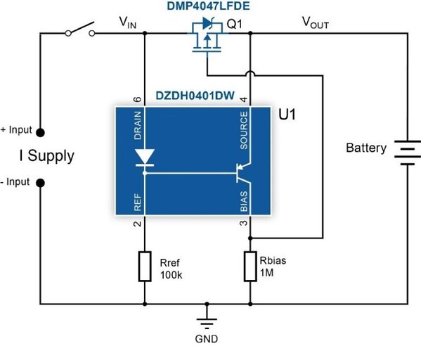 圖一 : 電器的電池放電保護電路