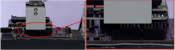 圖九 : LCD Module針腳歪斜與對位