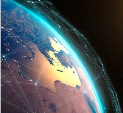 圖一 : NTN結合衛星通訊、高空平台（HAPS）、低軌道（LEO）與地面系統，成為未來6G通訊架構不可或缺的一環。