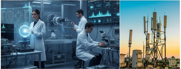 圖二 : 在6G測試中，波形通訊與感測一體化的整合量測將會非常重要