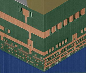 IBM稱為Self Assembling的真空絕緣晶片製材(Source:IBM)