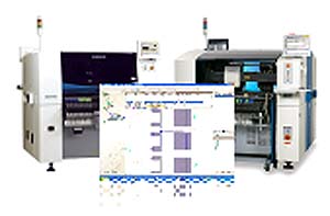 Samsung Techwin的SMT貼裝設備介面將被整合到Valor的軟體。（來源：廠商）