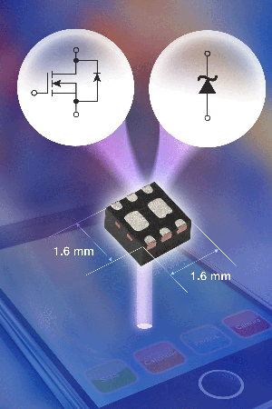 Vishay结合20V n信道功率MOSFET及肖特基二极管