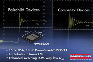 快捷推出150V低RDS MOSFET组件