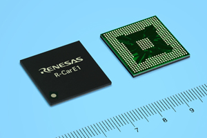 瑞萨与Renesas Mobile Corporation发表汽车用系统单芯片R-Car E1，具整合接口设备功能。