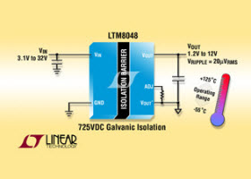 1.5W輸出DC/DC µModule轉換器-LTM8048