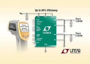 双组 3A, 4MHz 完整同步降压稳压器