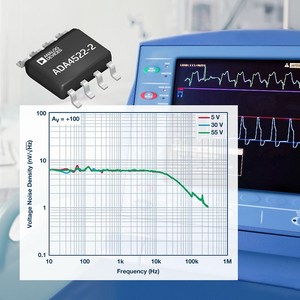 ADA4522-2具有內建電磁干擾濾波功能，無需校準電路，因此可降低系統雜訊、縮小電路板空間和縮短開發時間。