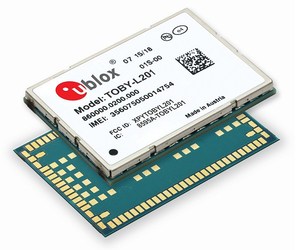 TOBY-L201為具備3G WCDMA向下相容性、並能在AT&T與Verizon網路上運作的4G LTE Cat 4模組。