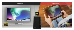 全新 DiskStation DS216+為高效儲存解決方案，可確保資料可用性、支援高畫質影片轉檔功能。