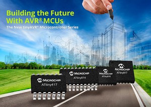 新一代8位元 tinyAVR MCU备有4KB及8KB快闪记忆体，并由START提供软体最佳化支援...