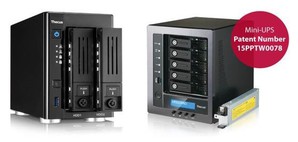 图左为Thecus 2-bay NAS-N2810PRO；图右为5-bay NAS-N5810PRO。