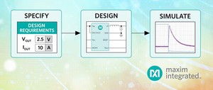 Maxim推出全新EE-Sim DC-DC转换器工具，可帮助用户快速开发高品质电源供应器。