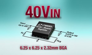 凌力爾特推出電源模組降壓穩壓器 LTM8065可接受高達 40V 的輸入電壓...