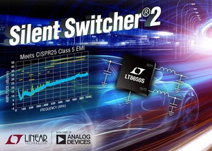 42V、雙通道 4A、同步降壓 Silent Switcher 2具備超低 EMI 輻射。