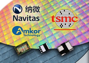 納微(Navitas)半導體宣佈與台積電和艾克爾(Amkor)結成主要製造合作夥伴，以支援客戶在2018年及未來的龐大需求。