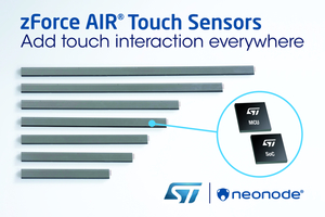 意法半導體技術協助Neonode為任何物品、表面或空間增加觸控互動功能。