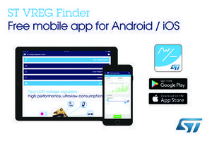 意法半導體新行動App簡化穩壓器、轉換器和基準電壓晶片的選型與採購過程。