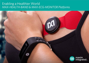 MAX-HEALTH-BAND采用Maxim的嵌入式演算法，提供生命体?和原始资料；MAX-ECG-MONITOR可跟踪ECG和心率讯号。