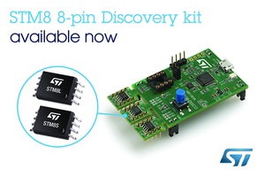 意法半導體推出單板探索套件內含三款8腳位STM8的微控制器