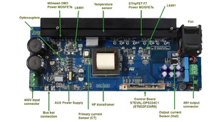 大聯大友尚集團推出以意法半導體32F334R8 Cortex M4為基礎可應用於電信設備電源的3 kW全橋接LLC諧振數位電源