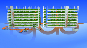 在大都市地區，垂直農業被認為有望取代傳統農業。igus 的動態工程塑膠有助於減少設備停機時間。（來源：igus GmbH）