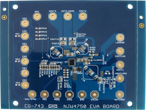 NJR的NJW4750在節省空間的3.4x2.6mm EQFN26封裝中納入了三個降壓穩壓器和一個低壓降，以實現精確的電壓調節。